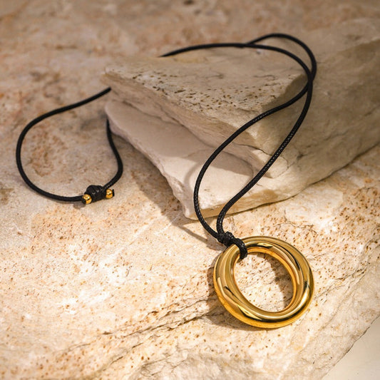 Women's Necklace 18K Gold Plated Stainless Steel Finish