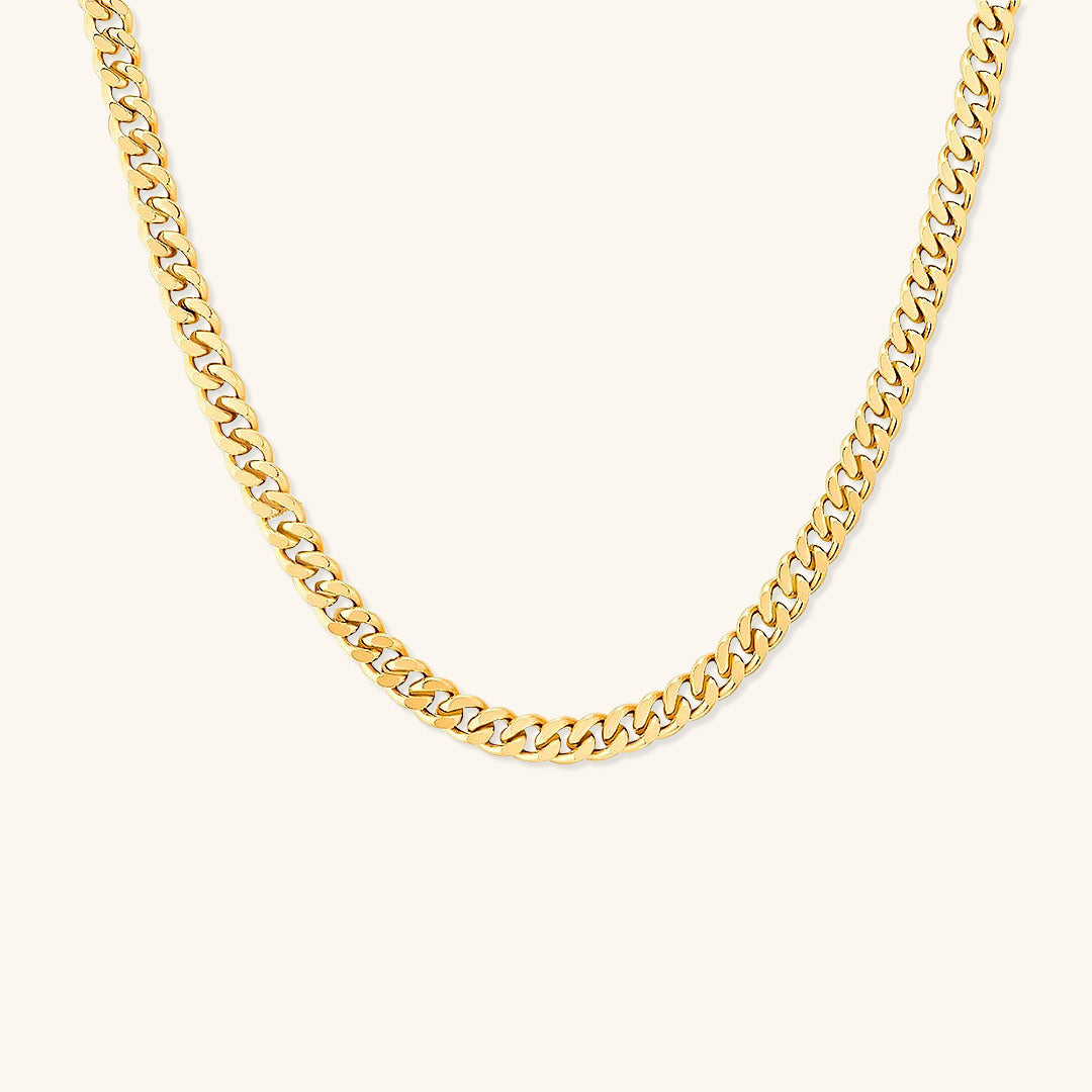Women's Gold Necklace 18k Gold Chain Stainless Steel Elegant Accessory - 1