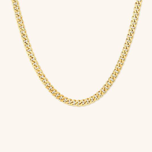 Women's Gold Necklace 18k Gold Chain Stainless Steel Elegant Accessory - 1