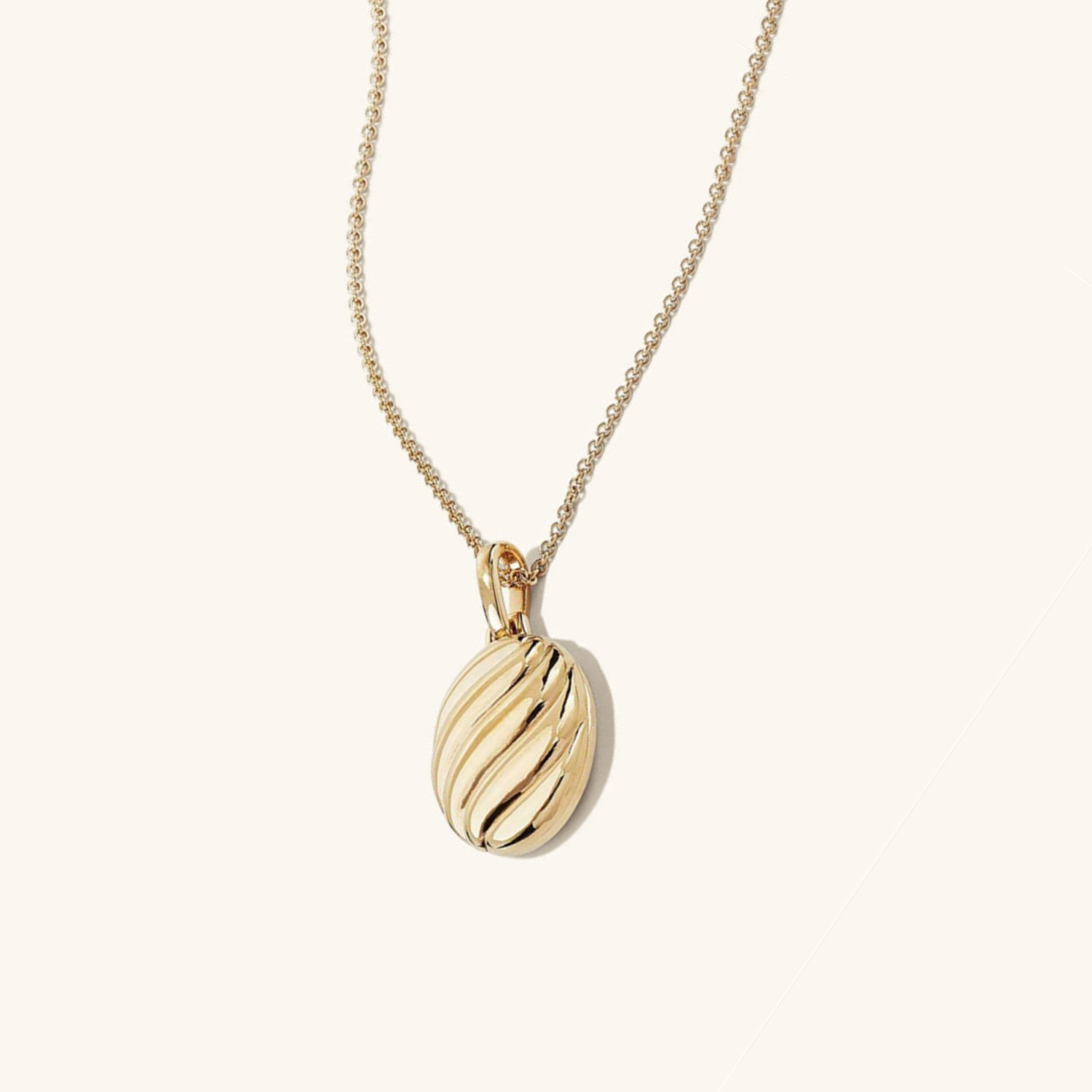 Women's Gold Necklace Croissant Pendant Stainless Steel 14k Gold Chain - 1