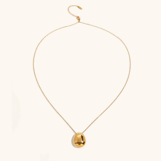Women's Gold Dome Necklace Stainless Steel 18k - 1