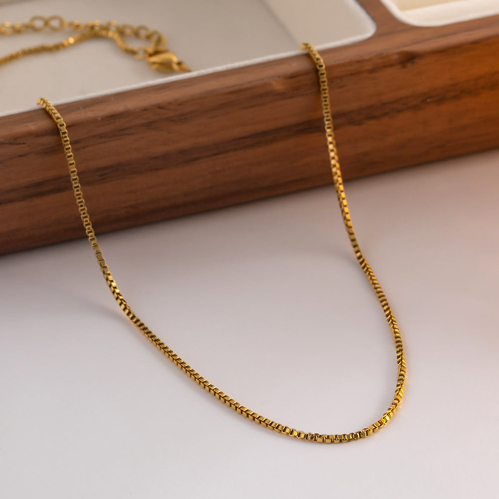 Women's Gold Chain Necklace 18k Stainless Steel - 3