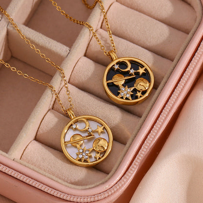 Women's Necklace Gold Stainless Steel 18K - 4