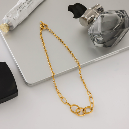 Women's Gold Chain Necklace 18k Stainless Steel - 8