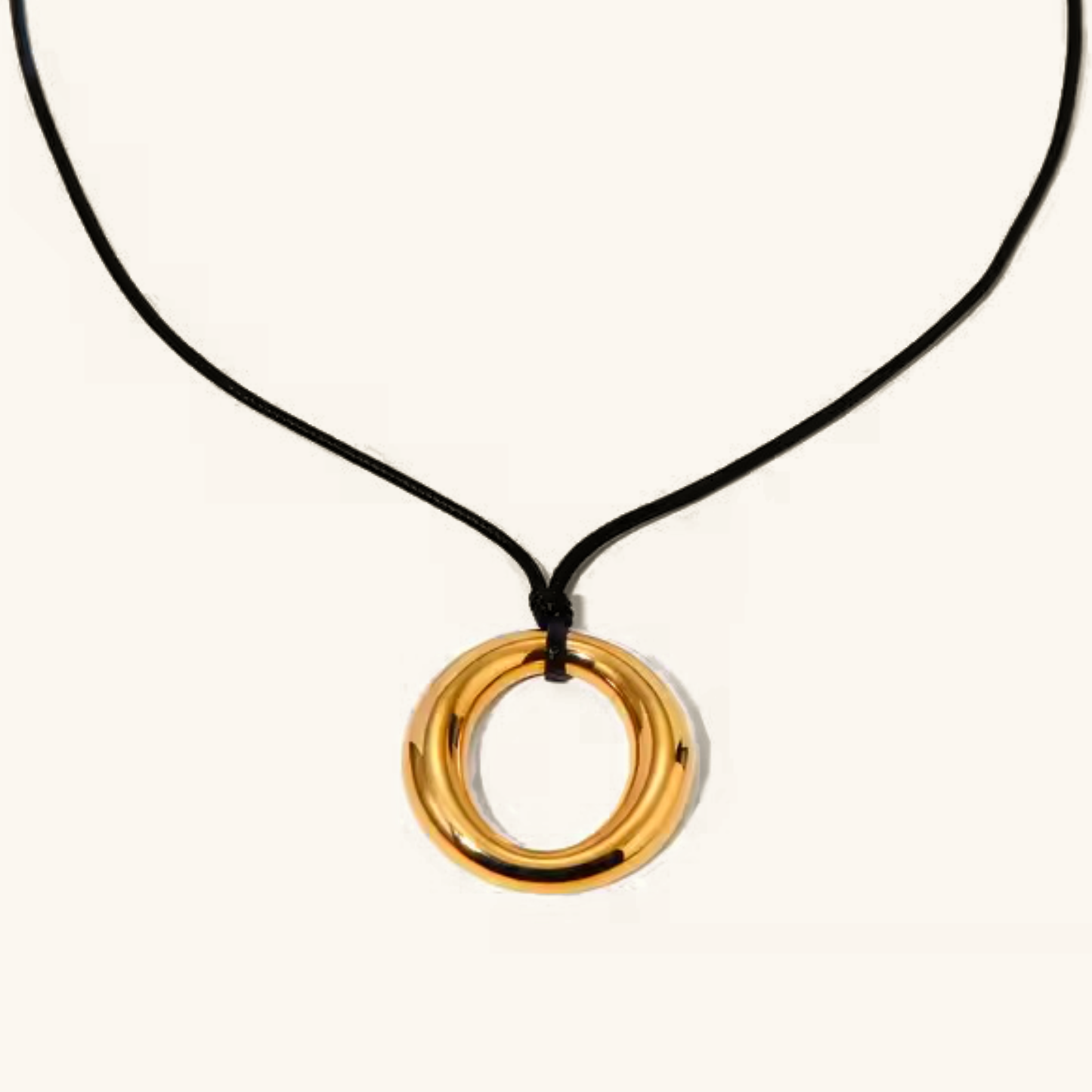 Women's Pendant Necklace Gold Stainless Steel - 1