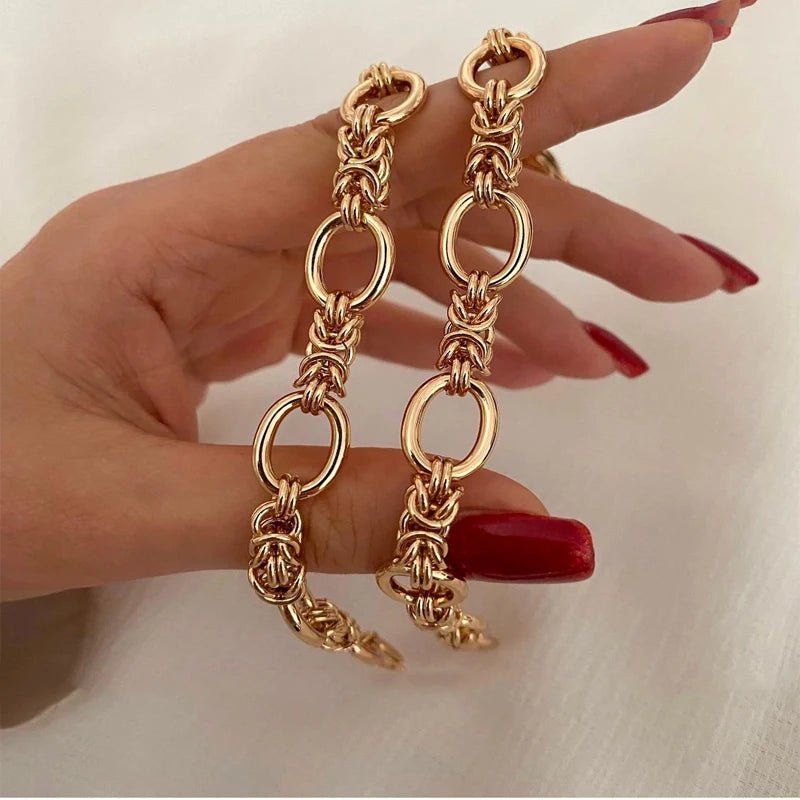 Women’s Bracelet Gold Stainless Steel Chain Statement Jewelry