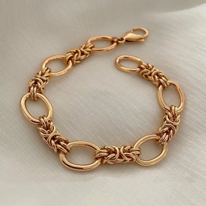 Women’s Bracelet Gold Stainless Steel Chain Statement Jewelry