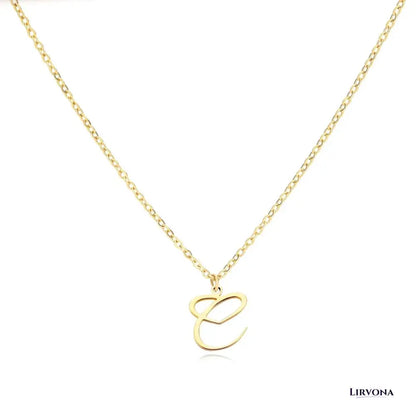 Women’s Gold Necklace Heart Design Stainless Steel Custom Initial